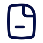 Paper Delete SVG Icon